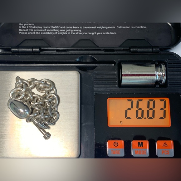 Silpada Rare Sterling Silver Puffy Heart Toggle Clasp Bracelet - Picture 12 of 15